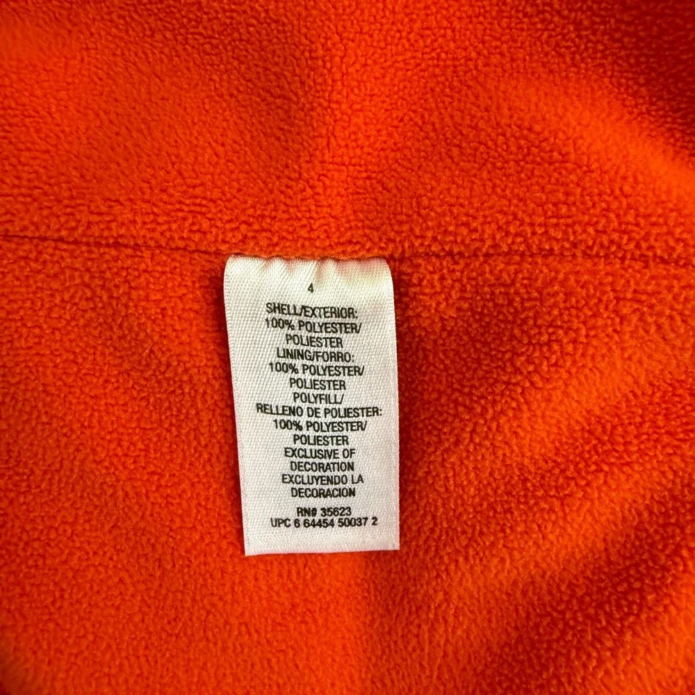 Carter's Boy's Size 4 Blue Fleece Lined Full Zip Vest Wilderness Camp 36